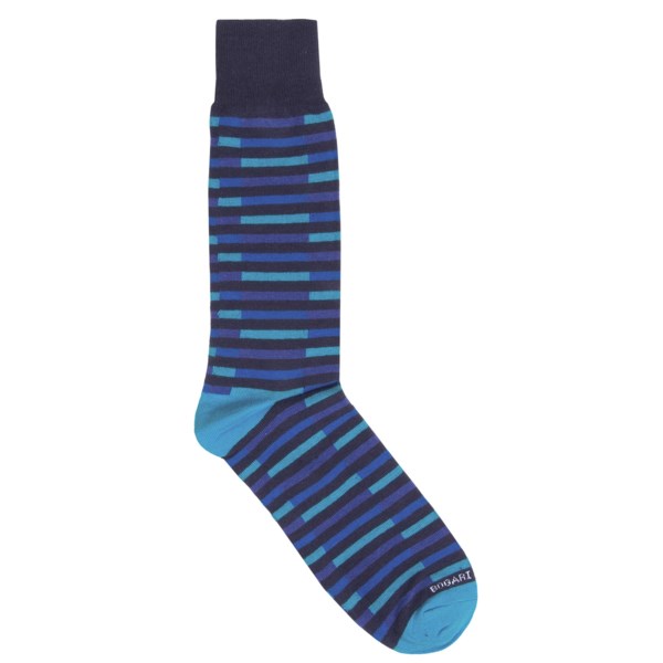 Bogari Mini-checker Socks - Over-the-calf (for Men And Women)