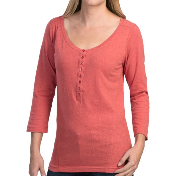Mountain Khakis Anytime Henley Shirt - Cotton-Linen, 3/4 Sleeve (For Women)