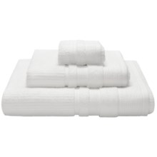Espalma Boucle Crepe Washcloth - Zero-Twist Cotton in White - Closeouts