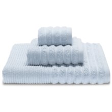Espalma Boucle Rib Washcloth - Zero-Twist Cotton in Water Blue - Closeouts