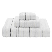 Espalma Gatsby Cotton Washcloth - 550gsm in White/Black - Closeouts