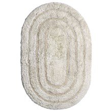 Espalma Oval Cotton Rug - Ring Frame, 20x30" in White - Closeouts