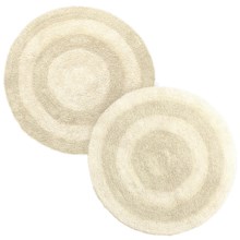 35%OFF バースラグ Espalmaリバーシブルラウンドバースラグ - コットン Espalma Reversible Round Bath Rug - Cotton画像