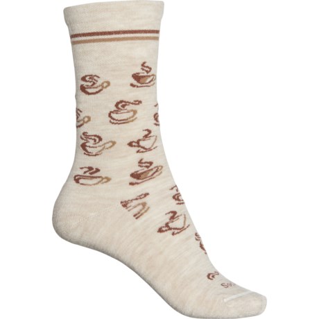 Sockwell Essential Comfort Awake Socks - Merino Wool, Crew (For Women) - BARLEY (S/M )
