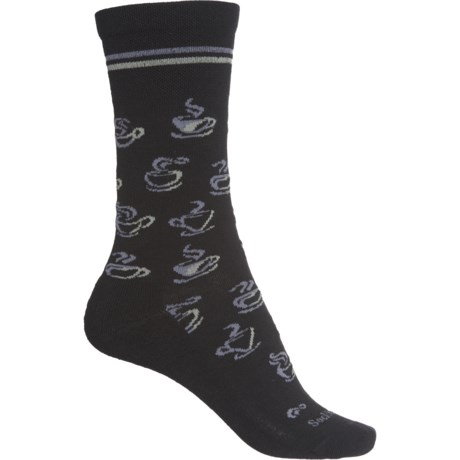 Sockwell Essential Comfort Awake Socks - Merino Wool, Crew (For Women) - BLACK (S/M )