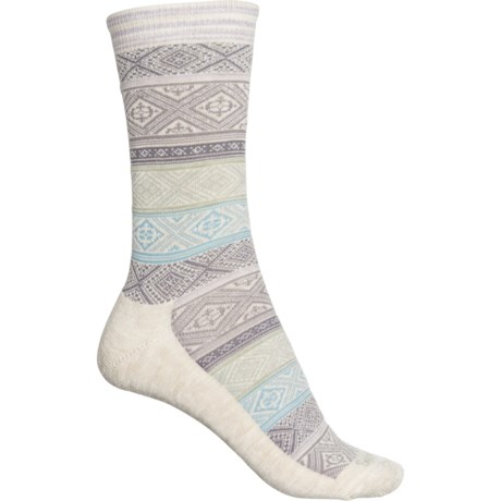 Sockwell Essential Comfort Boho Socks - Merino Wool, Crew (For Women) - BARLEY (S/M )