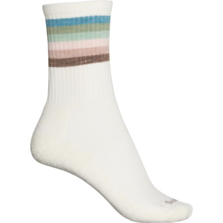 Sockwell Essential Comfort Vintage Volley Socks - Merino Wool, Quarter Crew (For Women) - NATURAL (S/M )