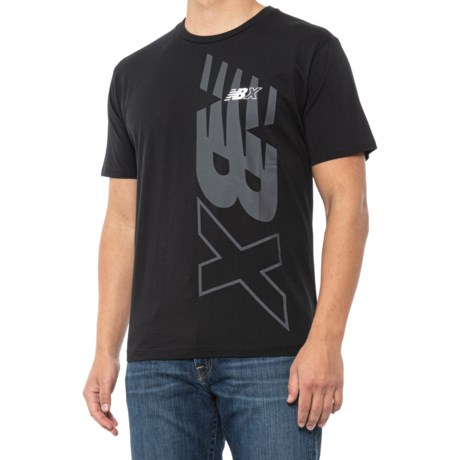 New Balance Essentials NBX Graphic T-Shirt - Short Sleeve (For Men) - BLACK (XL )