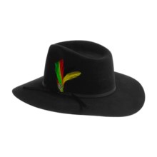 Estouro Cheyanne Outback Cowboy Hat - 10X, Down Turn (For Men and Women) in Black - Closeouts