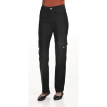 Ethyl Bengaline Cargo Pants - Straight Leg (For Women) in Black - Closeouts