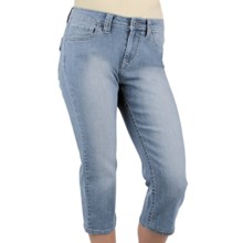 Ethyl Bleached Denim Capris (For Women) in Bleached Denim - Closeouts