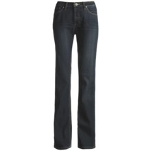 Ethyl Cotton Bootcut Jeans - Whiskered Detail (For Women) in Dark Wash - Closeouts