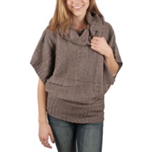 Ethyl Cowl Neck Sweater - Short Sleeve (For Women) in Chocolate - Closeouts