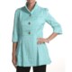 Ethyl Crinkled Coat - 3/4 Sleeve (For Women)