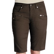 Ethyl Ripstop Bermuda Shorts (For Women) in Chocolate - Closeouts