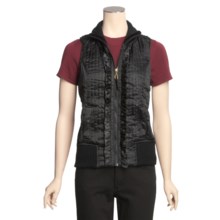 Ethyl Silky Vest - Knit Back (For Women) in Black - Closeouts