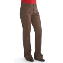 Ethyl Stretch Cotton Twill Pants - 5-Pocket, Bootcut (For Women) in Chocolate - Closeouts