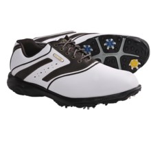 Etonic Sport Tech III Golf Shoes - Waterproof (For Men) in White/Brown - Closeouts