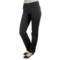 Euro 5- Pocket Twill Pants - Curvier Fit, Straight Leg (For Women) in Black