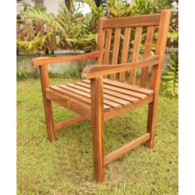 Everlasting Acacia Classic Garden Chair - Wood in Natural - Overstock