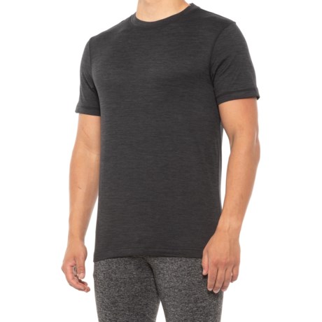 Gaiam Everyday Basic Crew T-Shirt - Short Sleeve (For Men) - BLACK HEATHER (M )