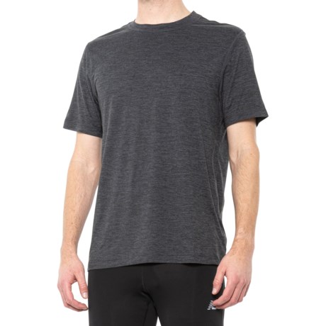 Gaiam Everyday Basic Crew T-Shirt - Short Sleeve (For Men) - CHARCOAL HEATHER (M )