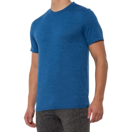 Gaiam Everyday Basic Crew T-Shirt - Short Sleeve (For Men) - CLASSIC BLUE HEATHER (S )