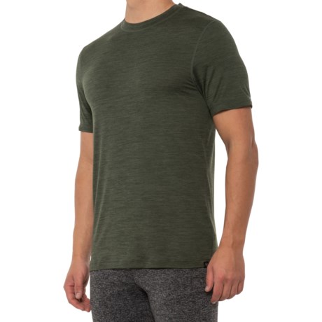 Gaiam Everyday Basic Crew T-Shirt - Short Sleeve (For Men) - CLIMBING IVY HEATHER (M )