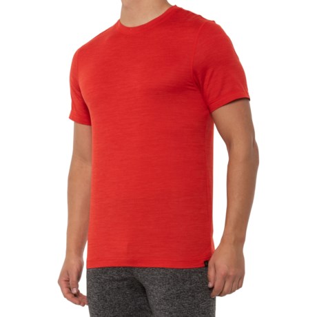 Gaiam Everyday Basic Crew T-Shirt - Short Sleeve (For Men) - MOLTEN LAVA HEATHER (L )