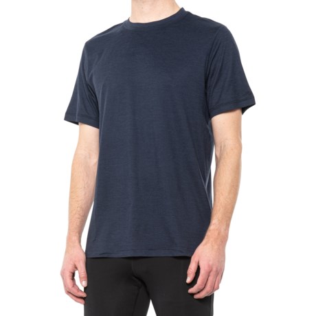 Gaiam Everyday Basic Crew T-Shirt - Short Sleeve (For Men) - NAVY HEATHER (M )