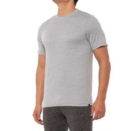 Gaiam Everyday Basic Crew T-Shirt - Short Sleeve (For Men) - PEARL BLUE HEATHER (L )