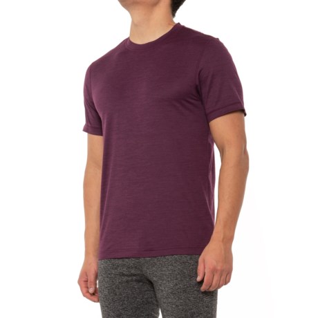 Gaiam Everyday Basic Crew T-Shirt - Short Sleeve (For Men) - POTENT PURPLE HEATHER (S )