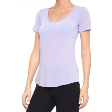 Corbeaux Everyday T-Shirt - Short Sleeve (For Women) - LAVENDER (XS )