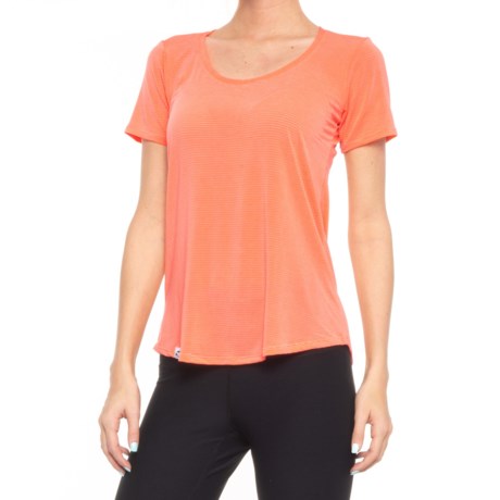 Corbeaux Everyday T-Shirt - Short Sleeve (For Women) - PEACH (S )