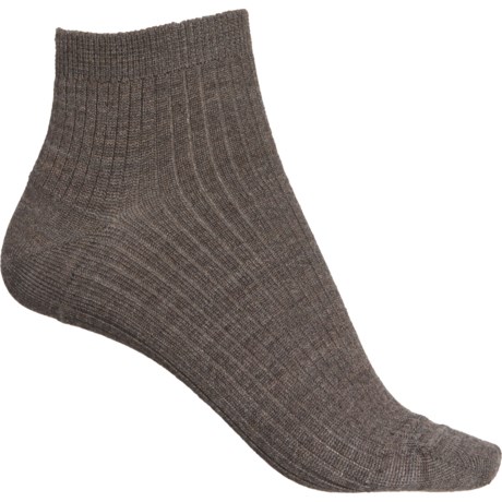 SmartWool Everyday Texture Mini Boot Socks - Merino Wool, Ankle (For Women) - TAUPE (L )