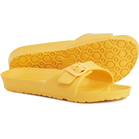 Cushionaire Evie Sandals (For Women) - YELLOW (9 )