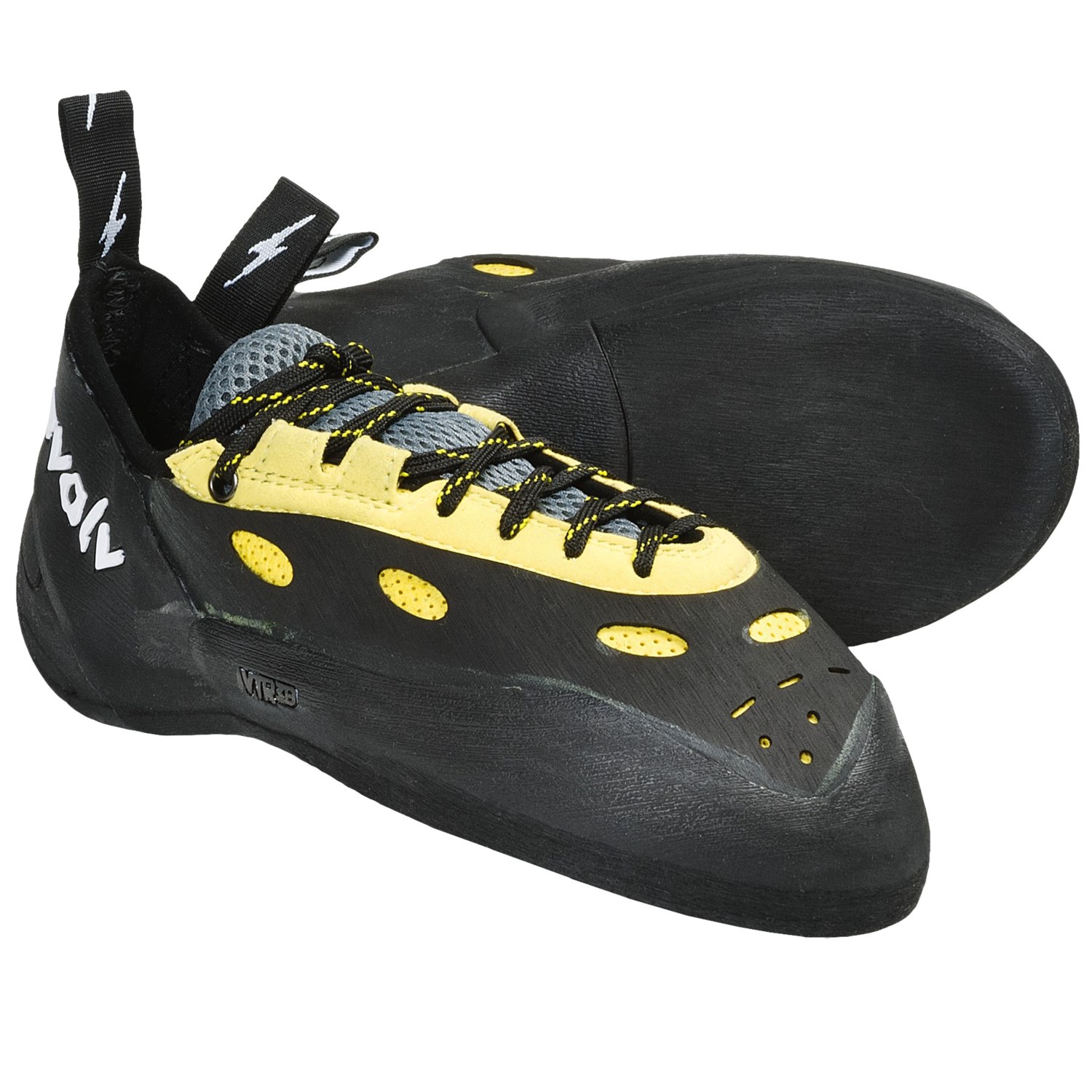 Evolv Prime Lace-Up Climbing Shoes (For Men and Women) in Yellow/Black