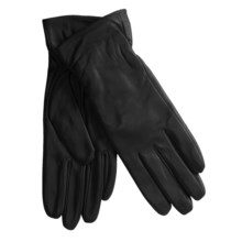 Excelled Lambskin Leather Gloves - Cashmere Lining (For Women) in Black - Closeouts