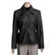 Excelled Leather Scuba Jacket - Zip Front (For Women)