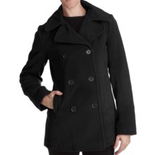 Excelled Pea Coat - Insulated (For Women) in Black - Closeouts