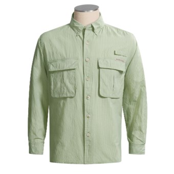 ExOfficio Air Strip Lite Check Shirt - Long Sleeve (For Men) in Palm Check