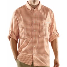 ExOfficio Air Strip Micro Plaid Shirt - UPF 30+, Long Sleeve (For Men) in Copper - Closeouts