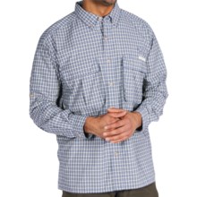 ExOfficio Air Strip Micro Plaid Shirt - UPF 30+, Long Sleeve (For Men) in Marine - Closeouts