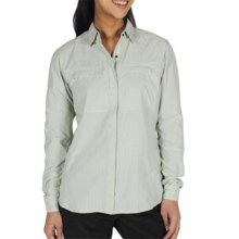 ExOfficio Bugsaway Halo Check Shirt - UPF 30+, Long Sleeve (For Women) in Light Aloe - Closeouts