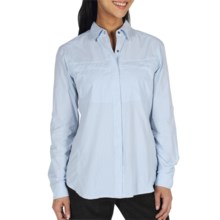 ExOfficio Bugsaway Halo Check Shirt - UPF 30+, Long Sleeve (For Women) in Light Lapis - Closeouts