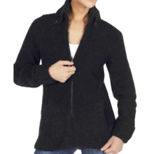 ExOfficio Chaleur Boucle Sweater - Full Zip (For Women) in Black - Closeouts