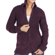 ExOfficio Chaleur Boucle Sweater - Full Zip (For Women) in Dark Thistle - Closeouts
