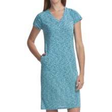 ExOfficio Chica Cool Dress - V-Neck, Short Sleeve (For Women) in Azure - Closeouts