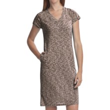 ExOfficio Chica Cool Dress - V-Neck, Short Sleeve (For Women) in Dark Pebble - Closeouts