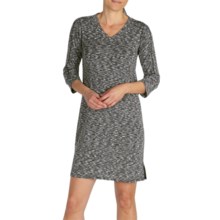 ExOfficio Chica Cool Space-Dye Dress - UPF 20+, Dri-Release®, FreshGuard®, 3/4 Sleeve (For Women) in Black - Closeouts